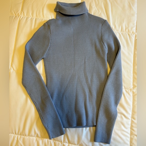 Princess Polly Blue Turtleneck - Picture 1 of 2